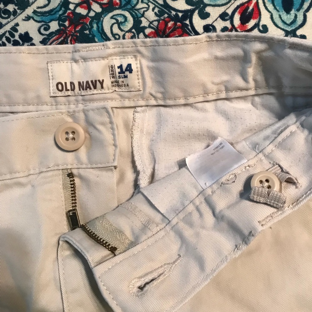 Boys khaki shorts